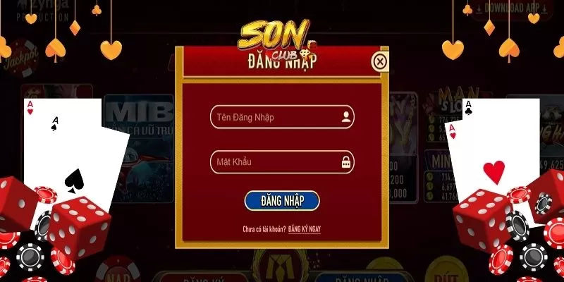 Đăng nhập SonClub dễ dàng